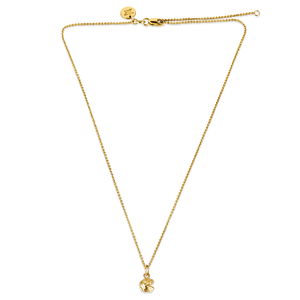 Super Mini Fortune Cookie Pendant - Gold